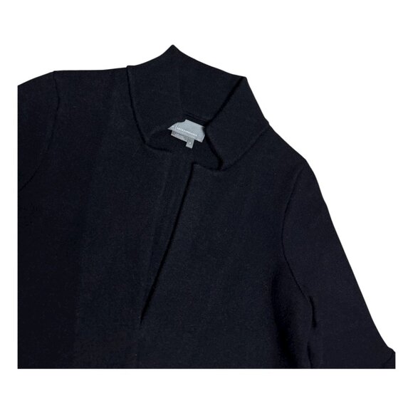 ANTHROPOLOGIE Flared Cuffs Black Designer Cardigan Sweater Womens Small - Picture 4 of 5